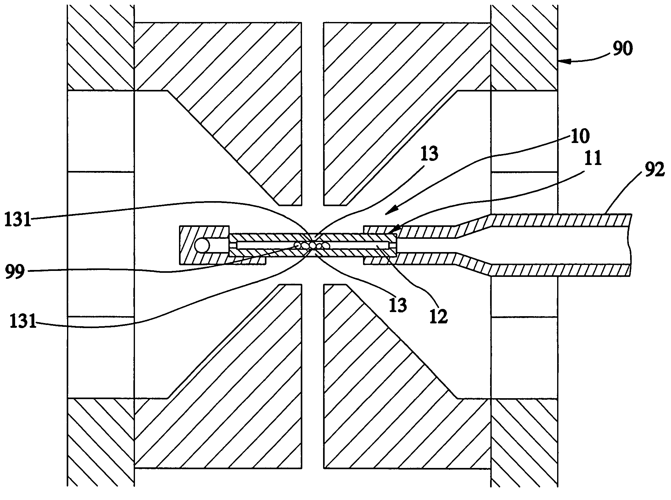 Closed observational device for electron microscope