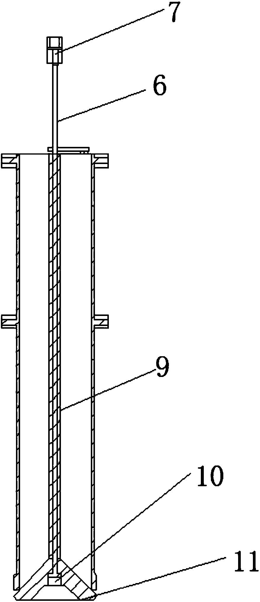 Quartz feeding barrel with repeated feeding functions for single crystal furnace