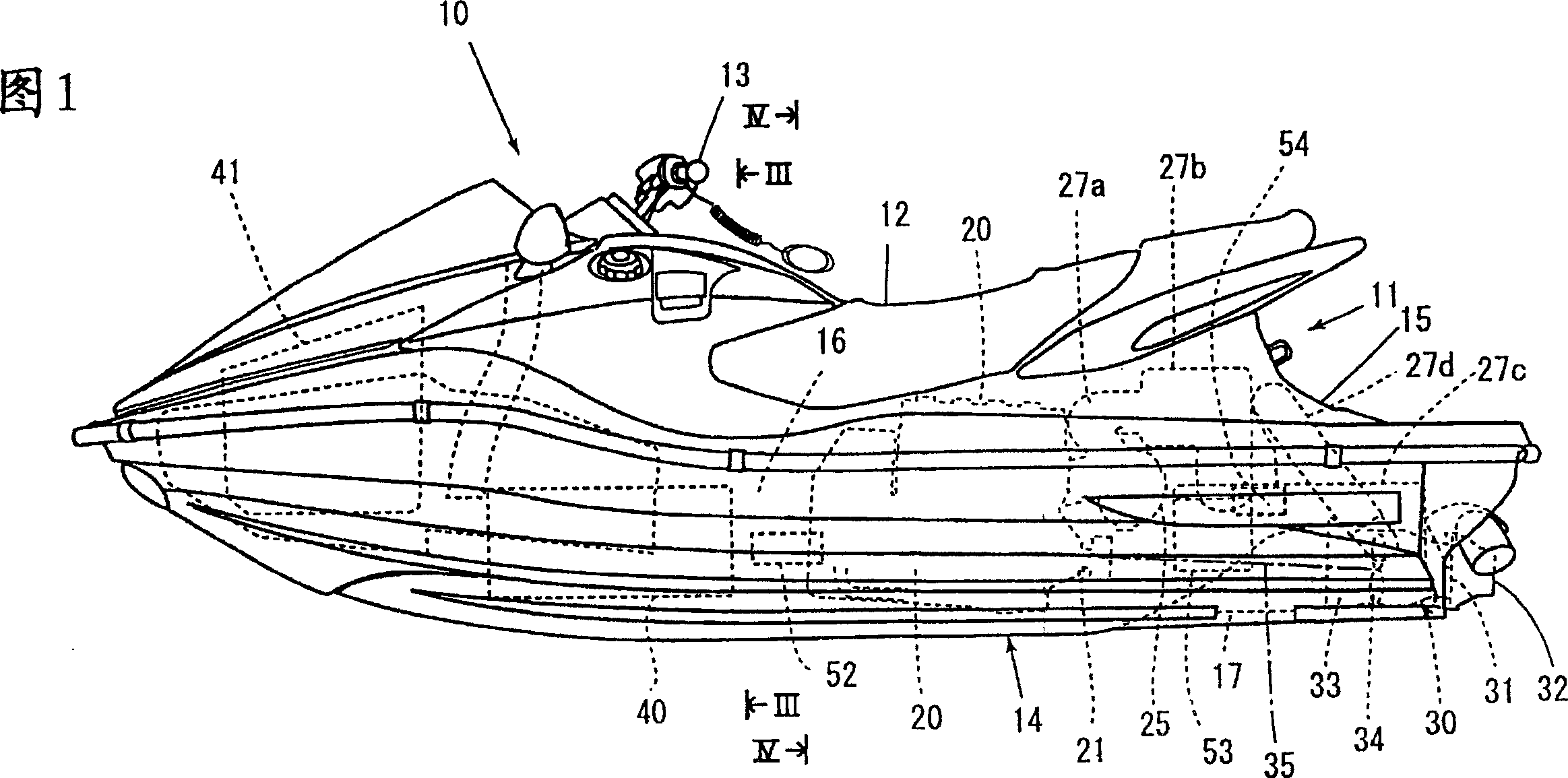 Electric component installation structure for boat