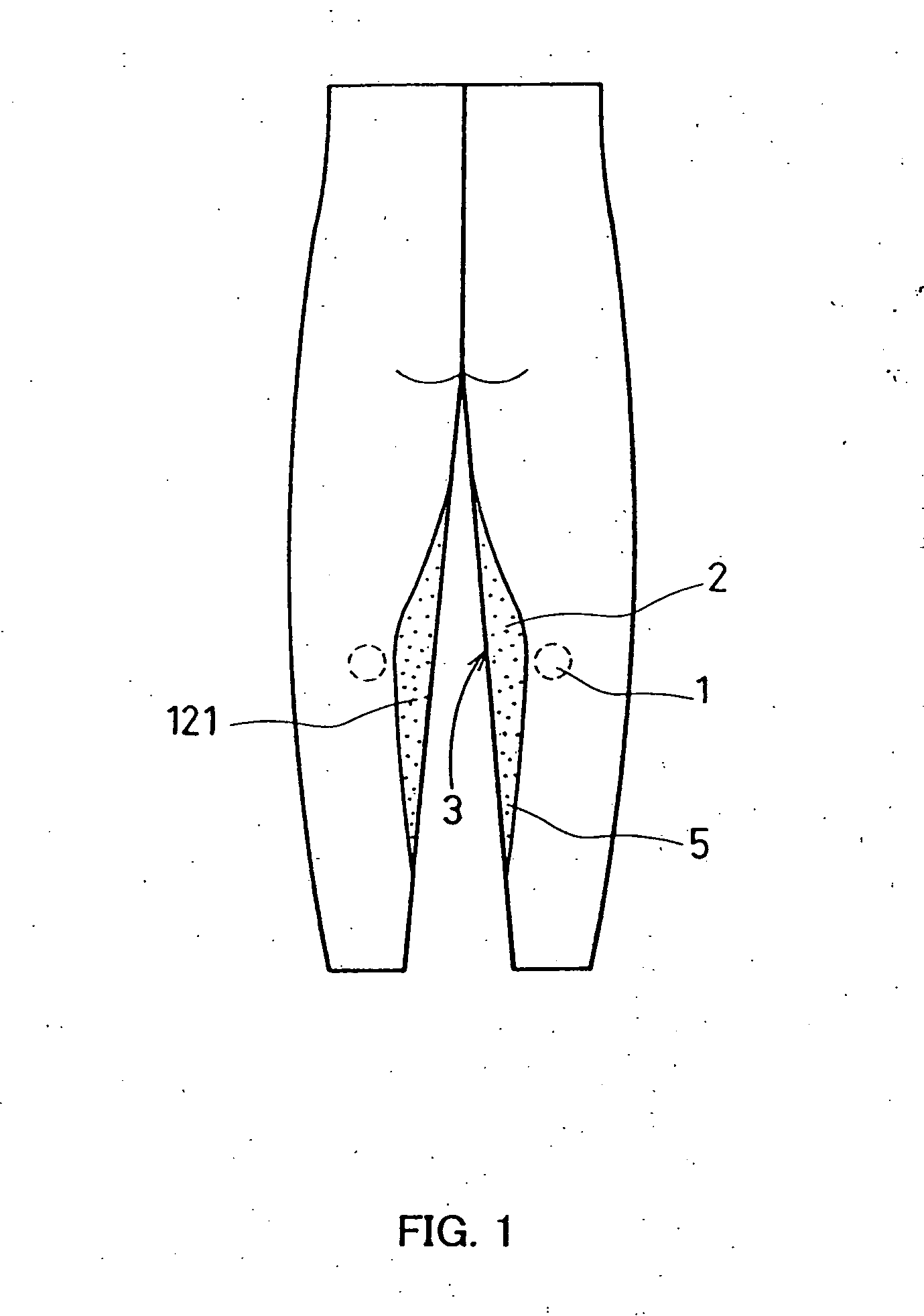 Tights-type leg support garment