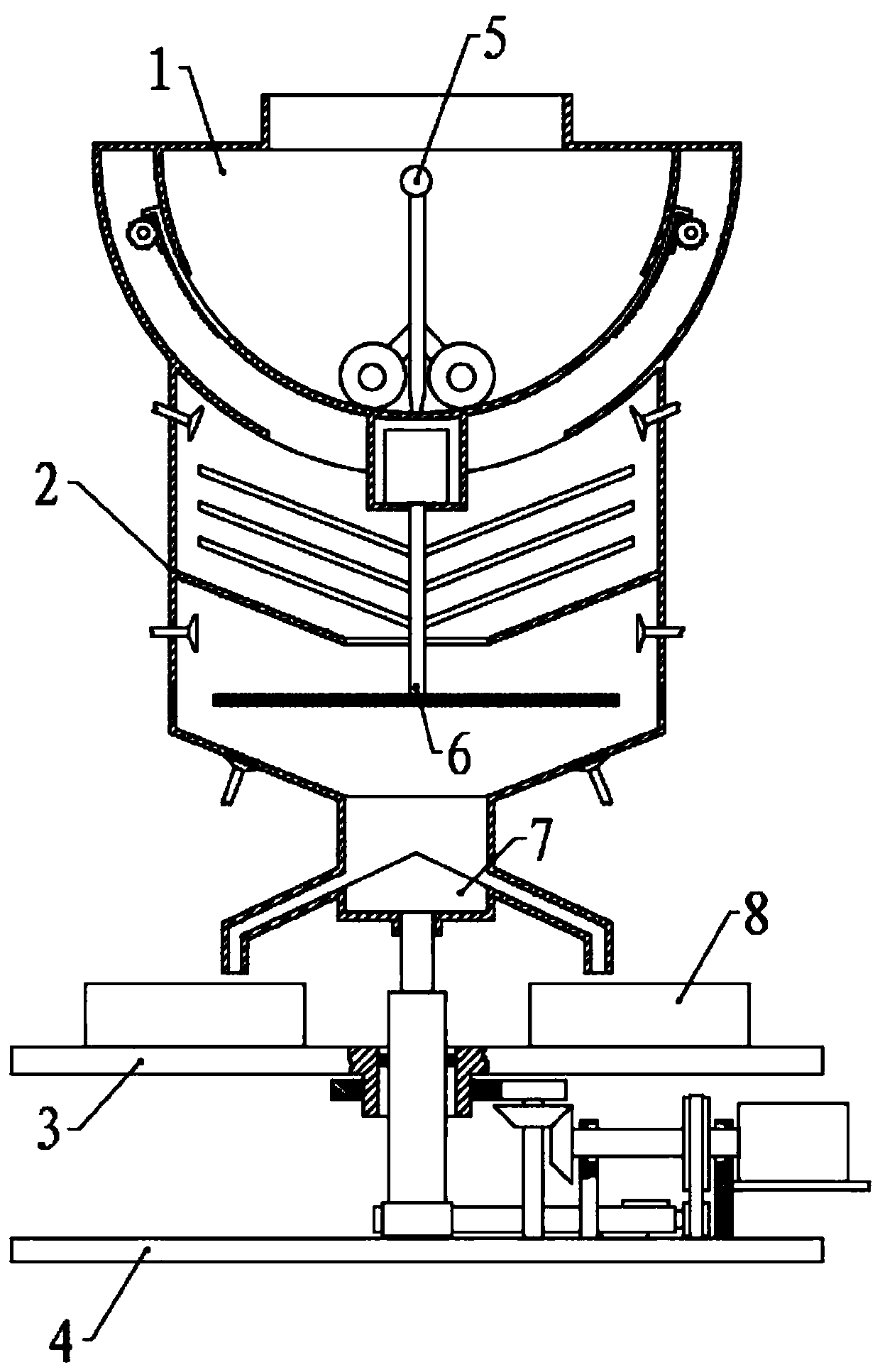 Dry pressing molding equipment and method for silicon carbide composite ceramic processing