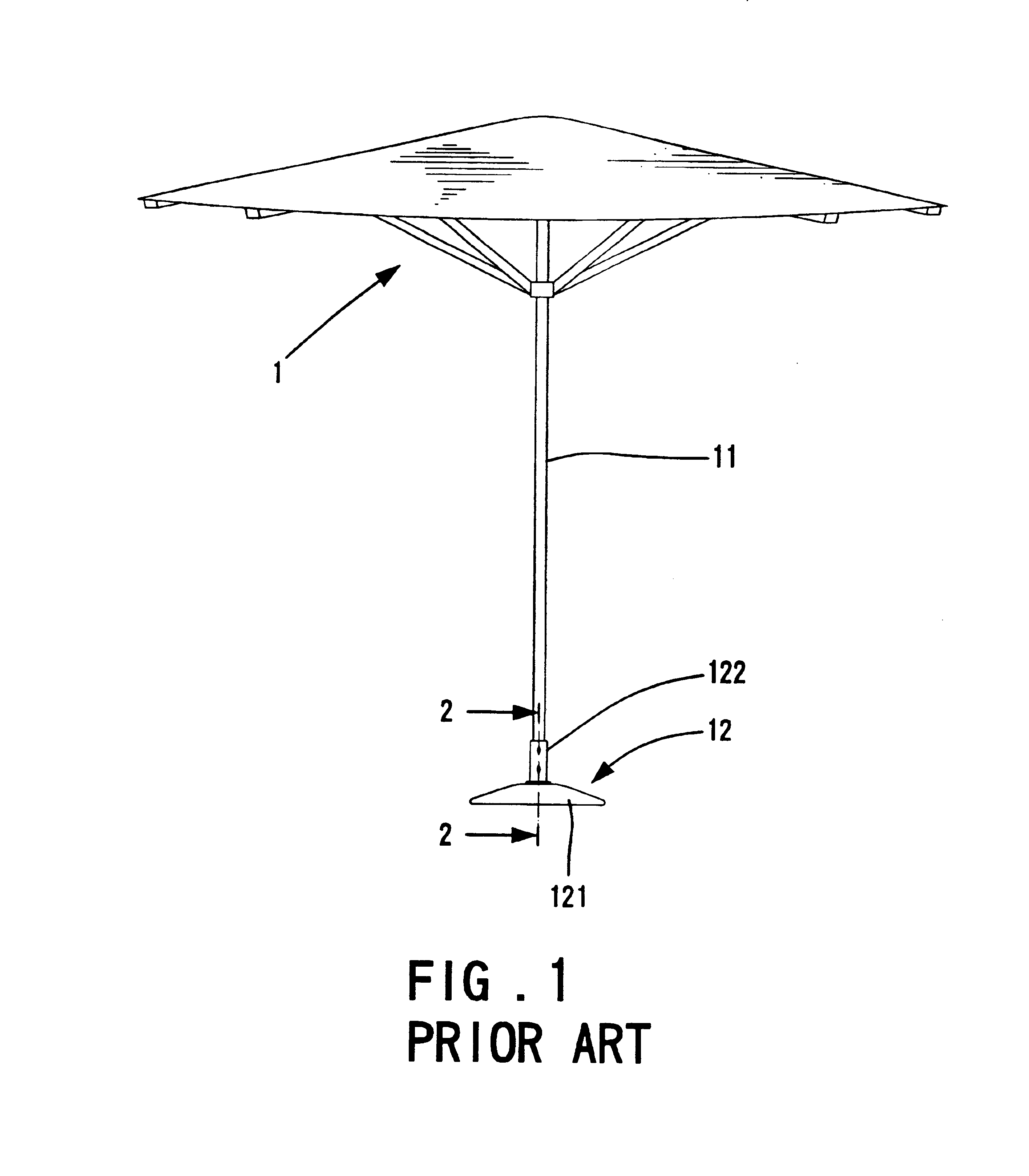 Base assembly for a sunshade