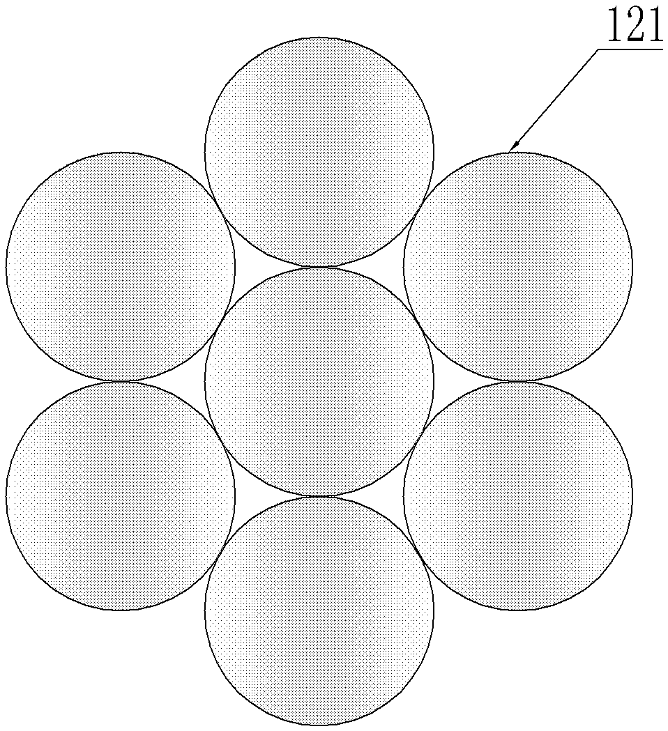 Core wire of reinforced stranded wire, wire core of reinforced twisted wire, and reinforced type stranded wire