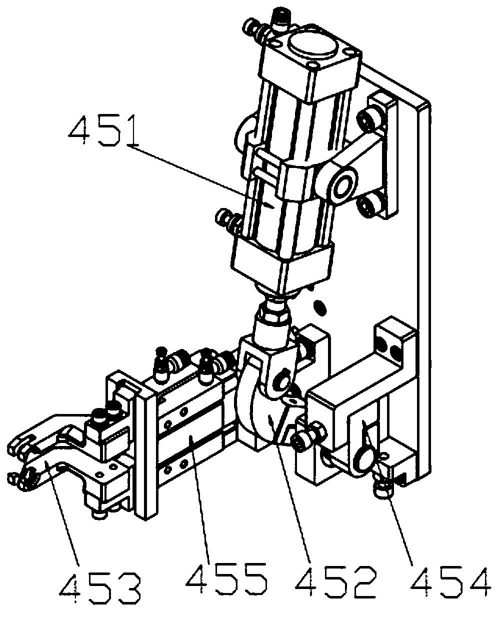 Wire clamp assembling system of catenary suspension string