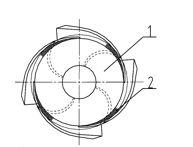 Guide vane device for pump