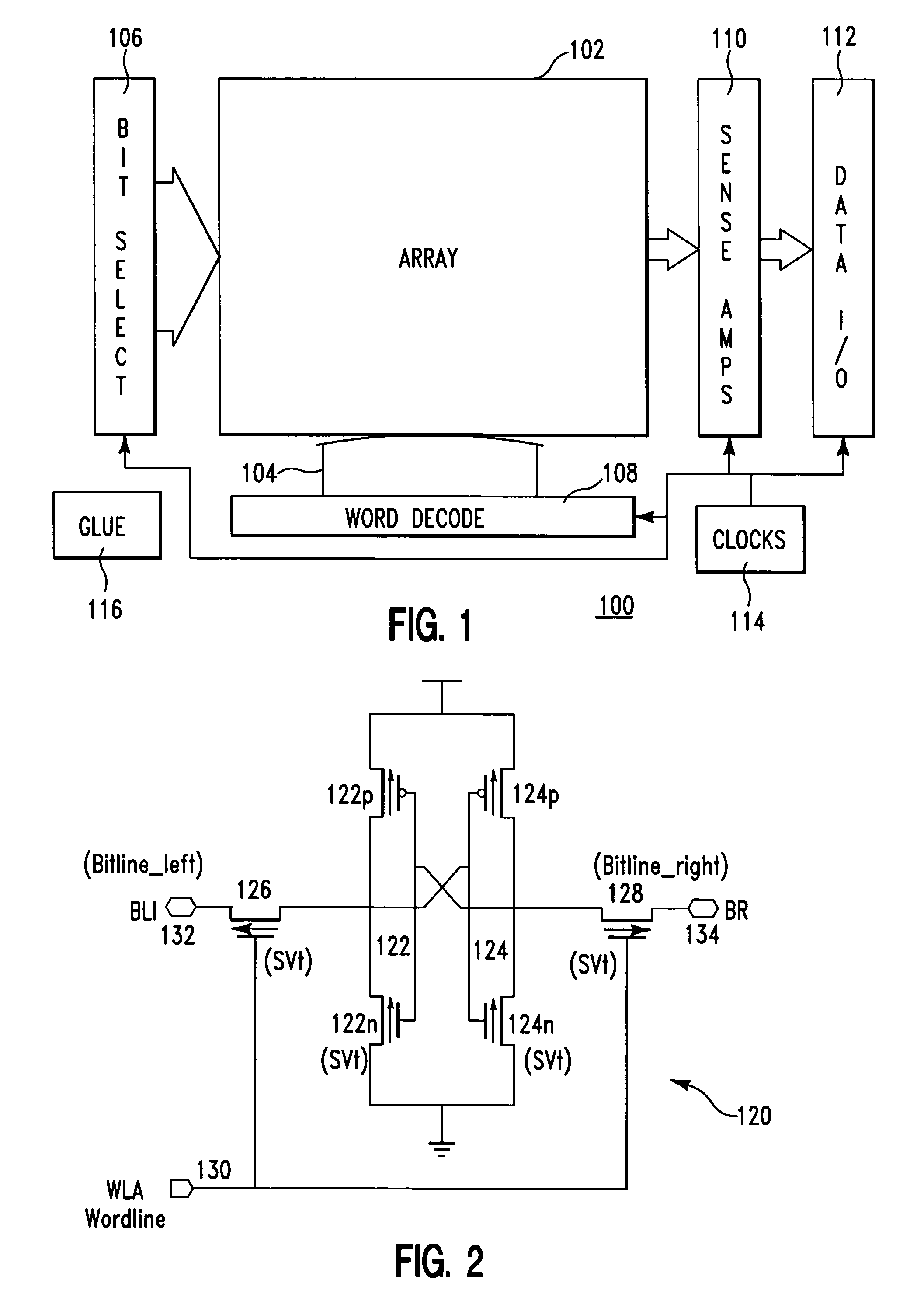 Integrated circuit chip with improved array stability