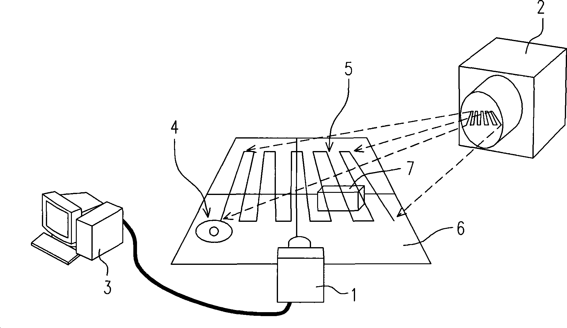 Structure light vision navigation system and method