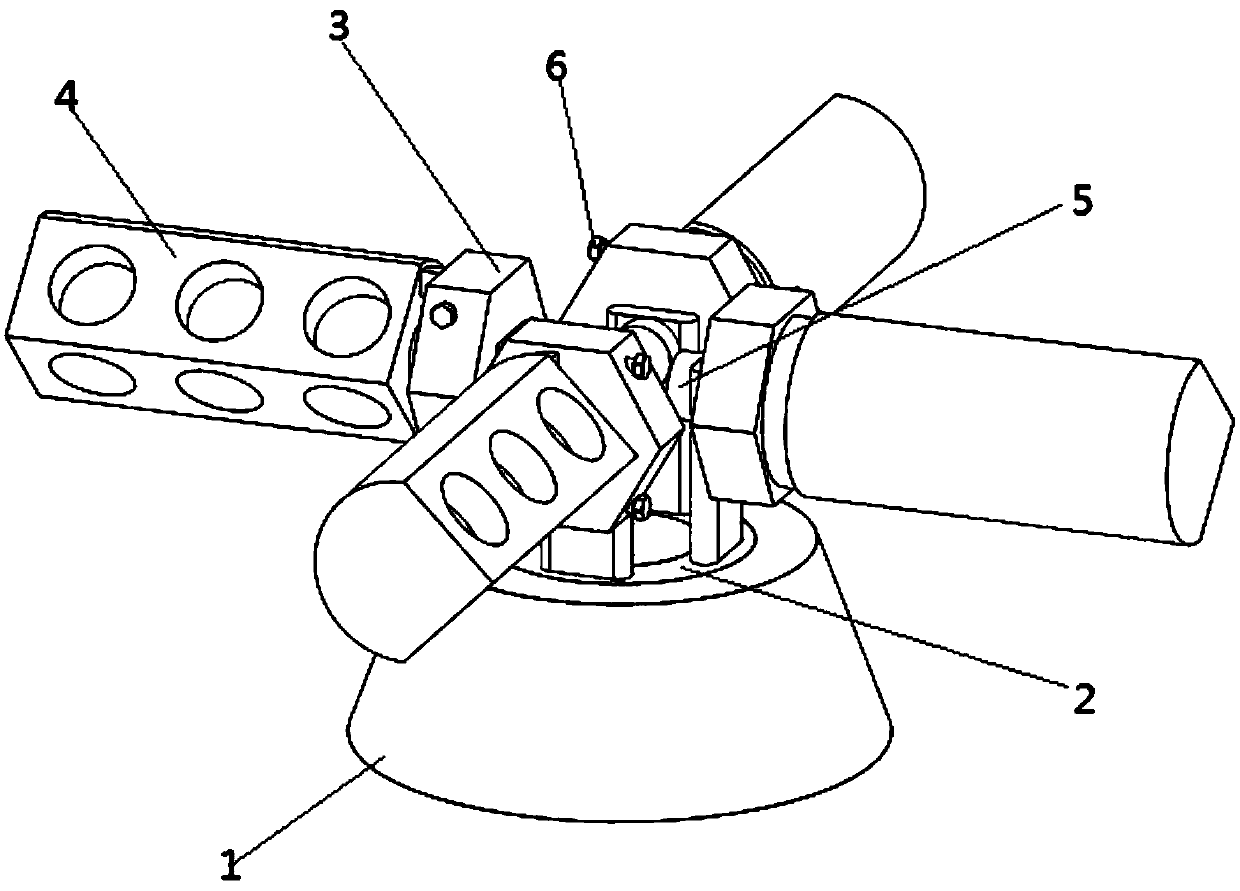 Rotary-support-based bank light structure