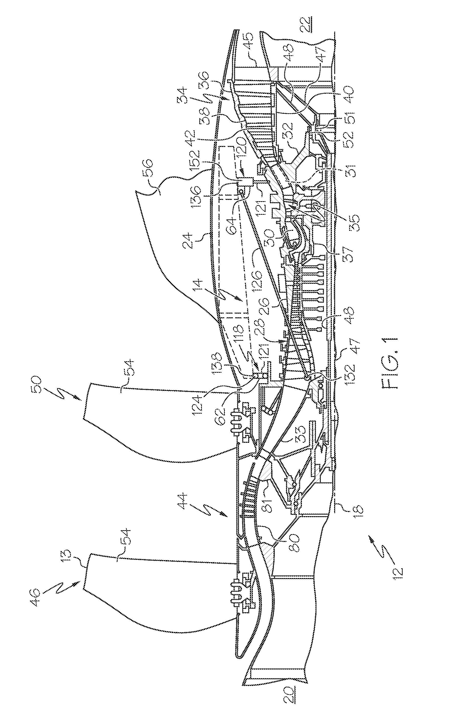 Variable pitch mounting for aircraft gas turbine engine