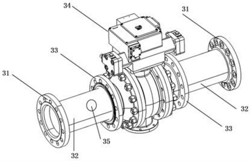 Quickly-built water system pipeline test platform and working method thereof