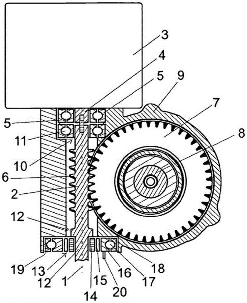 Electromechanical power steering with backlash compensation for worm gears