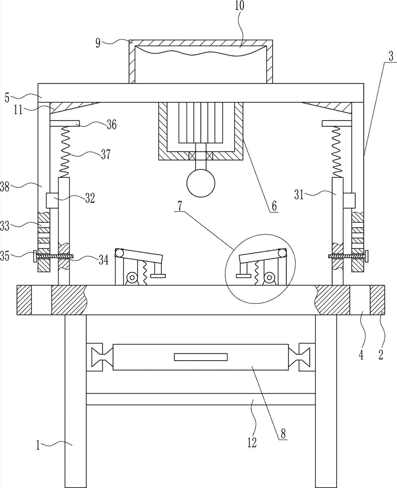 Steel backing shot blasting equipment for production of brake pads