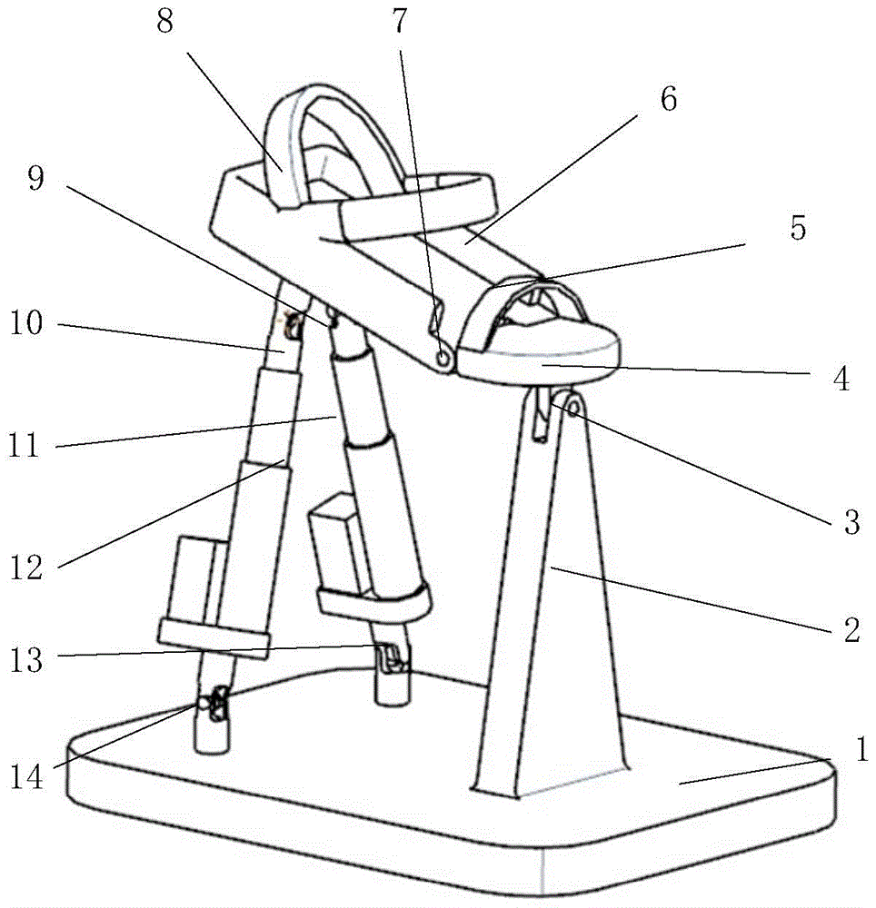 Ankle-foot rehabilitation training device and balance training system