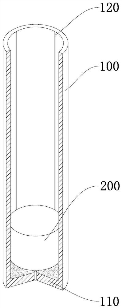 Combined firework launching barrel and combined firework with same