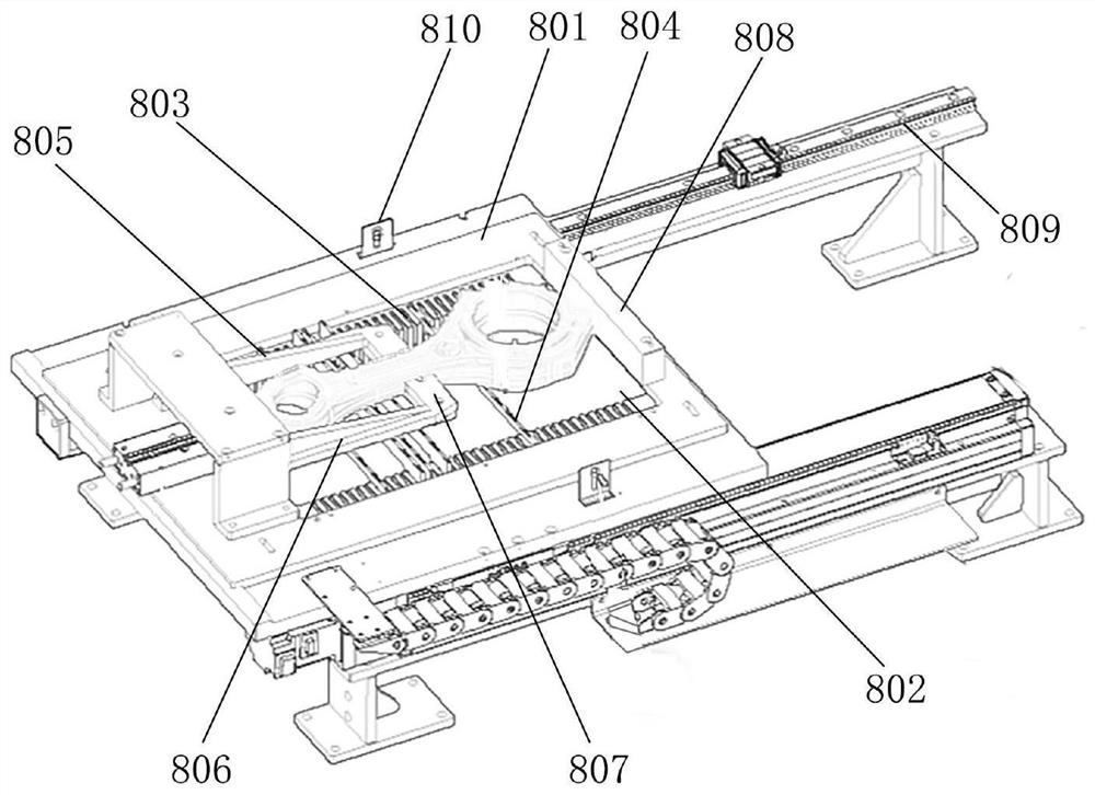 Detection device and method of connecting rod detection system