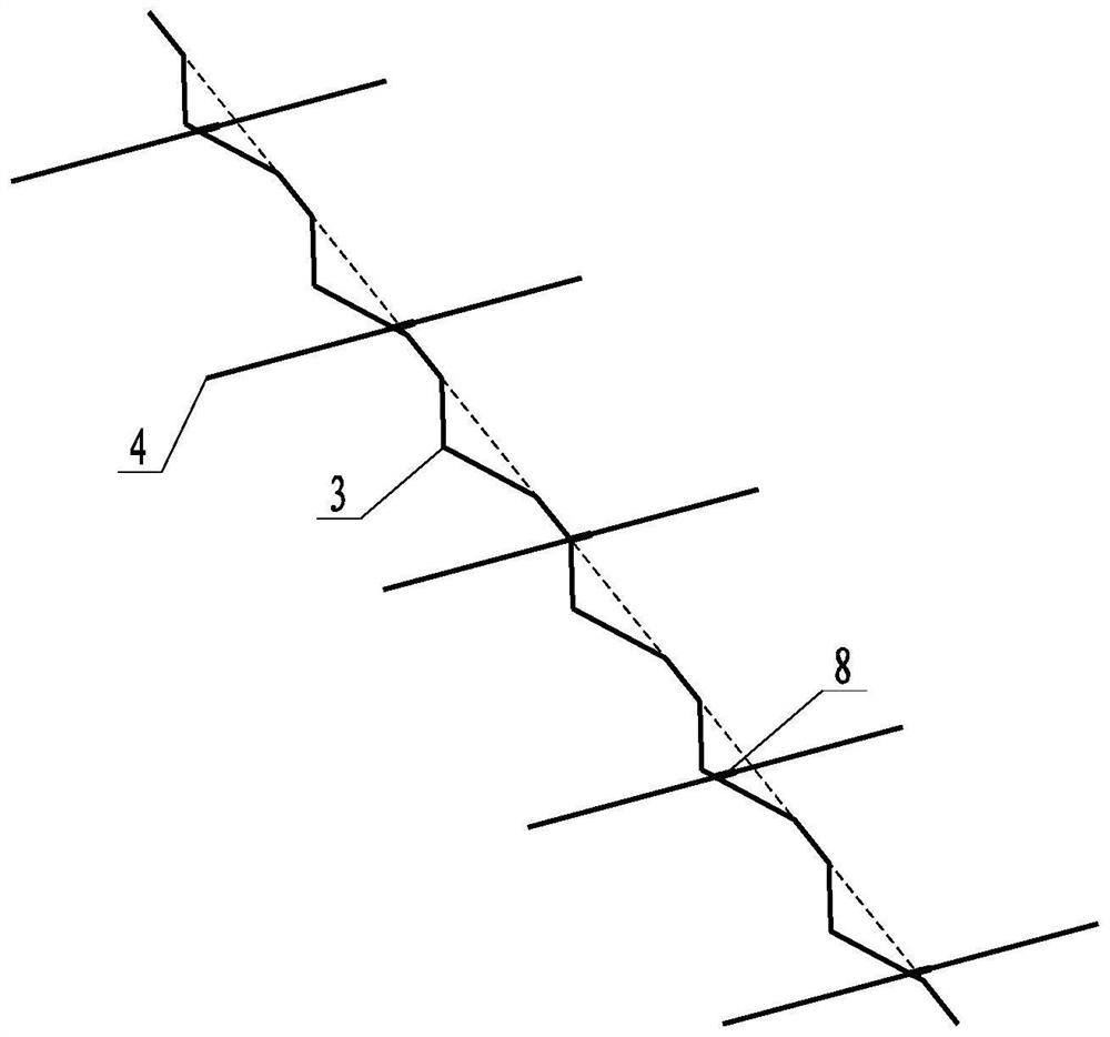 Construction method of gravity dam heightening structure with limited combination of rear upper