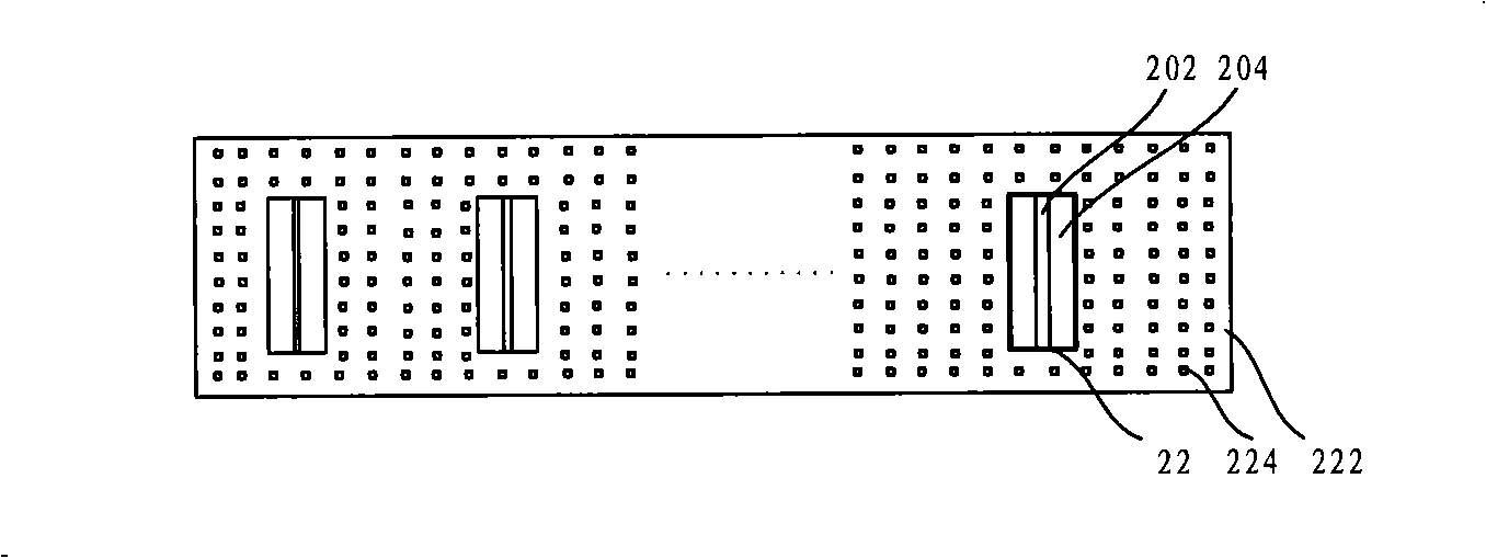 Test substrate, test substrate mask and test substrate forming method