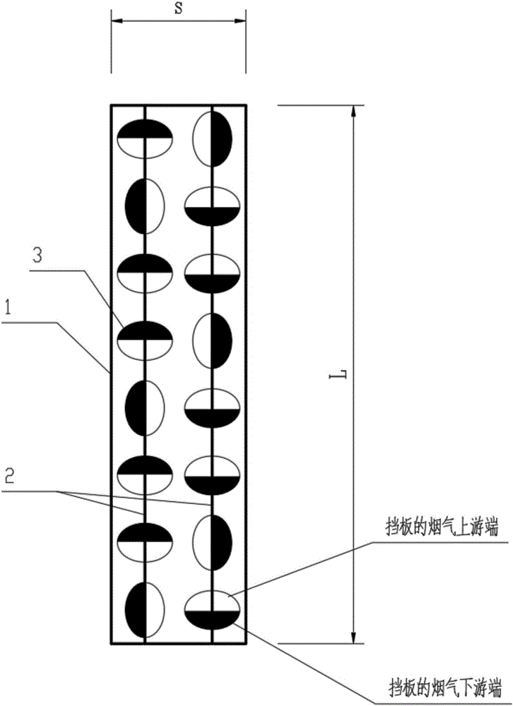 High-efficiency flow mixer for front flue of SCR denitration device