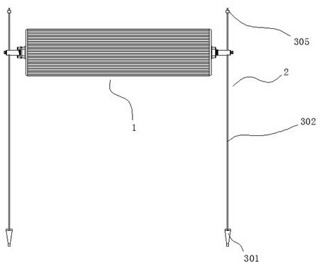 Water inlet channel interception device for hydroelectric power generation equipment