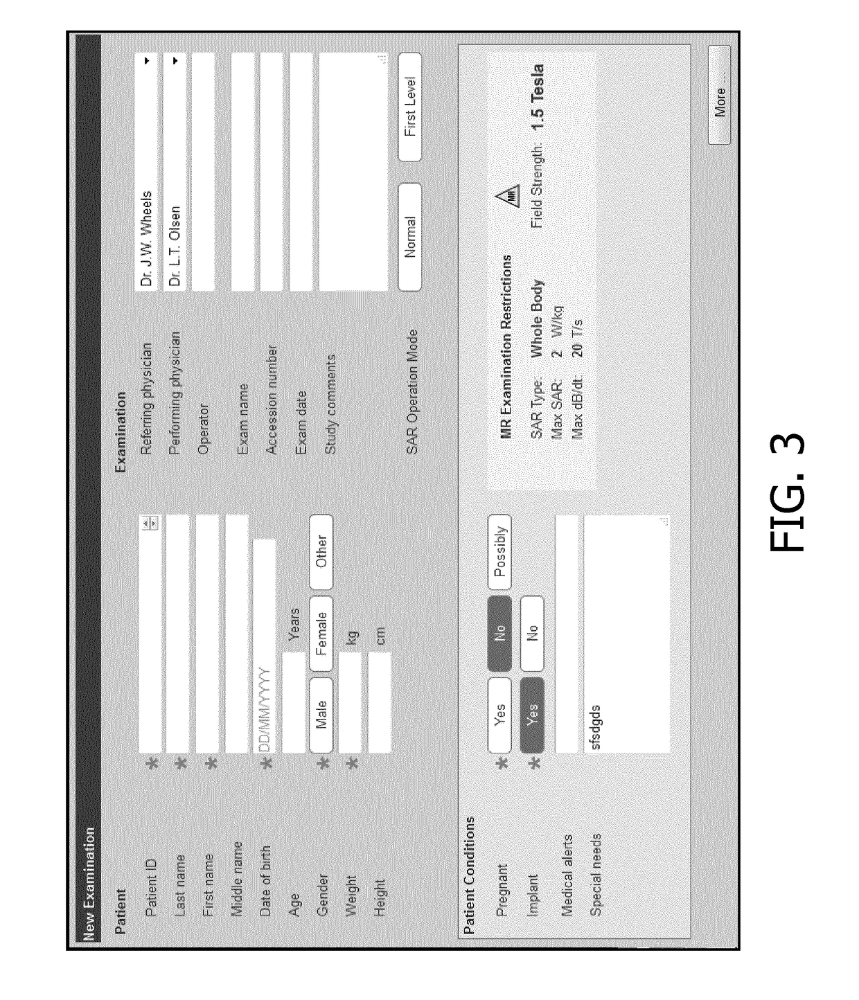 Method and safety module for an automatic or semi-automatic detection whether an mr examination of a person is approved with a predetermined mr system