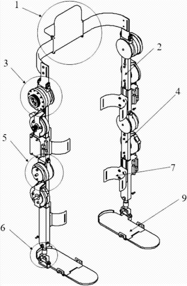 Wearable lower-limb rehabilitation walking aid mechanical device