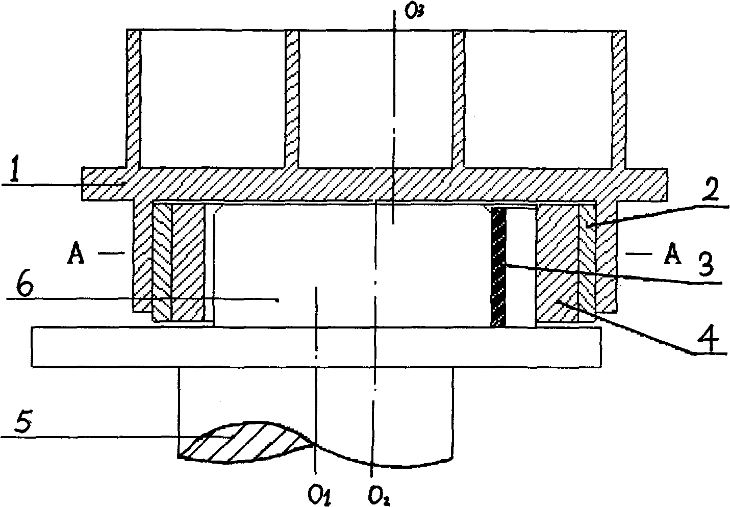 Mechanism for regulating elasticity lining of frequency-changing cyclone compressor