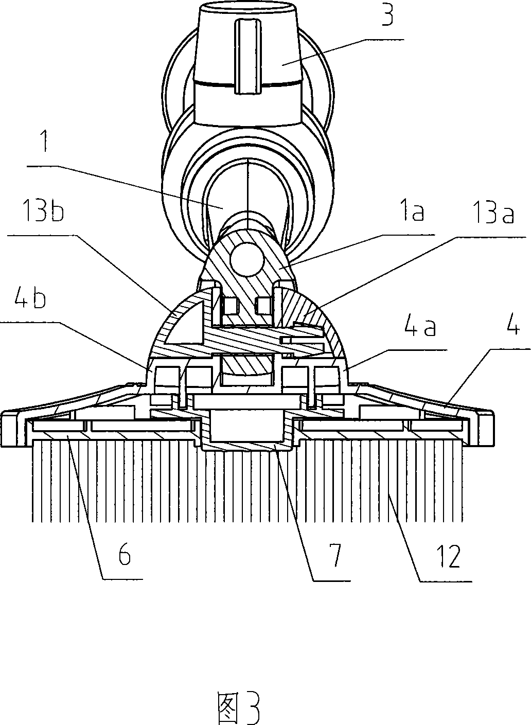 Automobile spraying and brushing washer