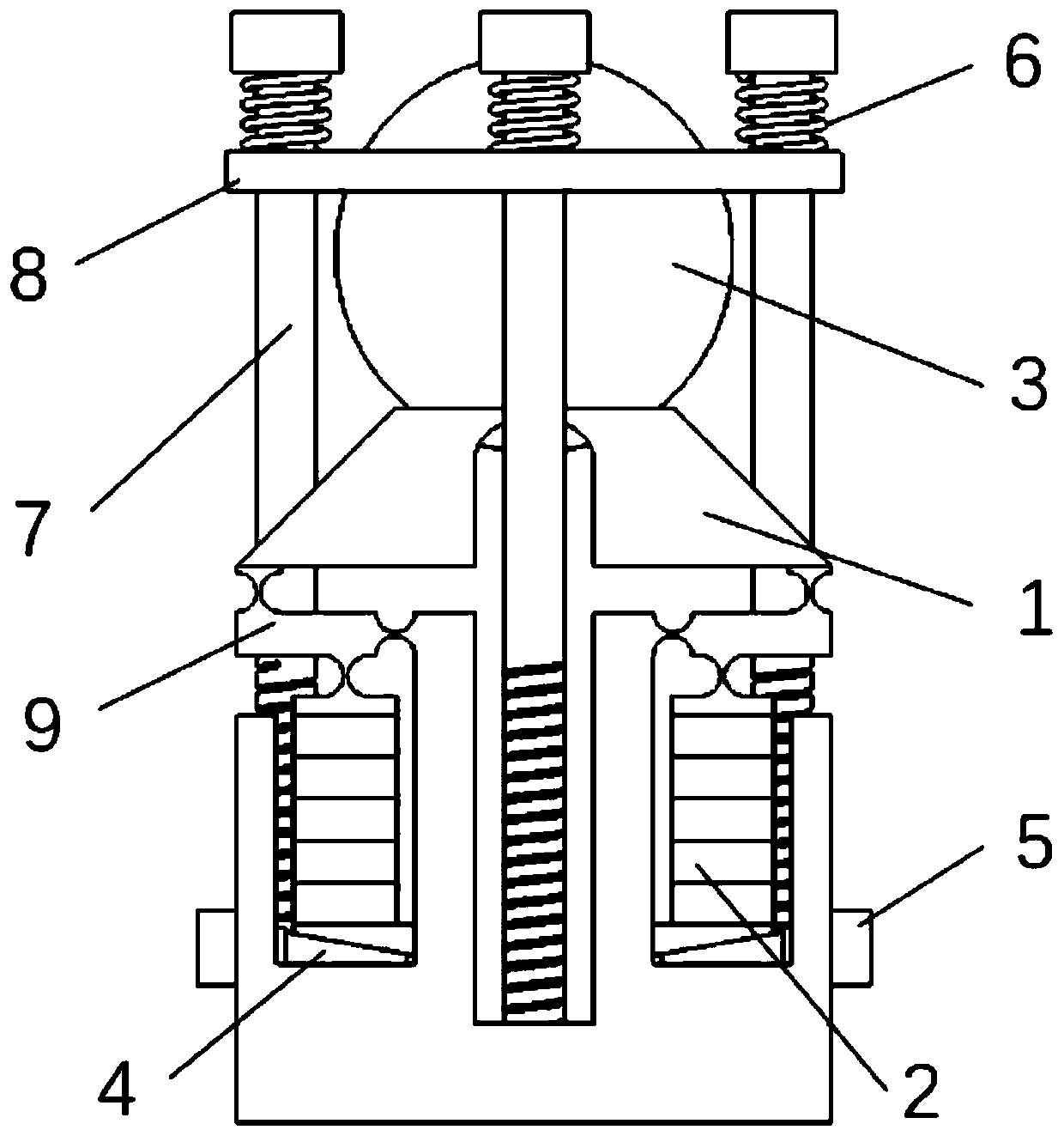 Multi-degree-of-freedom piezoelectric actuator based on piezoelectric stacks as well as working method