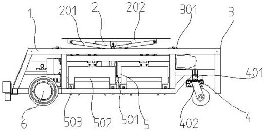 Special intelligent logistics vehicle for workshop