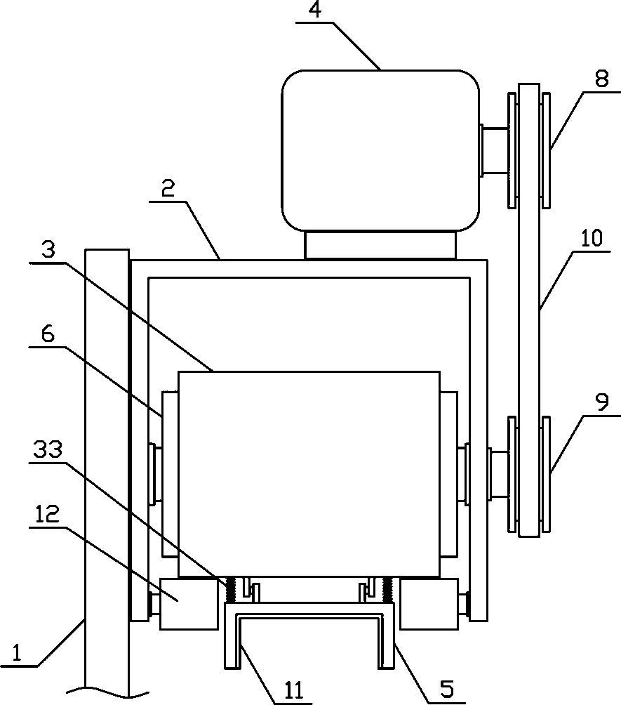 Flax carding feeding mechanism