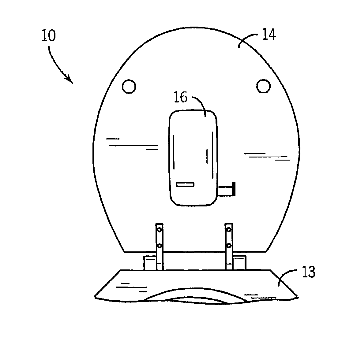 Toilet bowl treating assembly