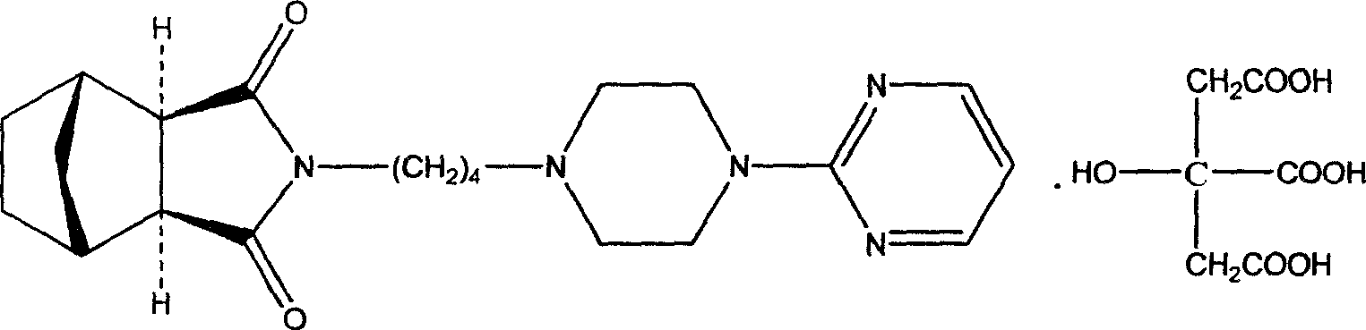 New usage of tandospirone and its derivative, and composition containing tandospirone