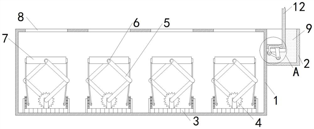 Automatic lifting display stand for science and technology services