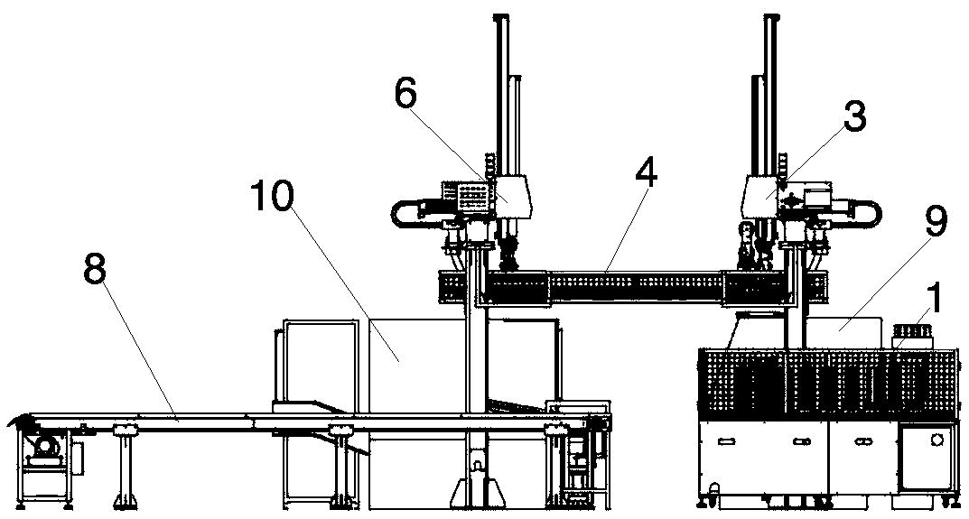 Full-automatic machining device for gasoline engine hub and process method