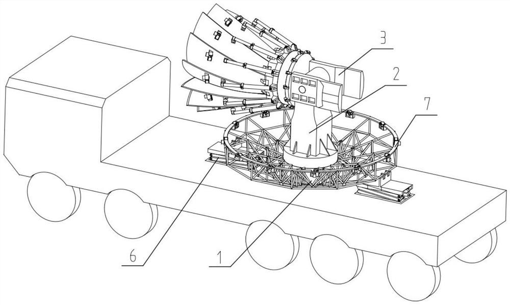 Large vehicle-mounted parabolic antenna capable of being folded and unfolded repeatedly