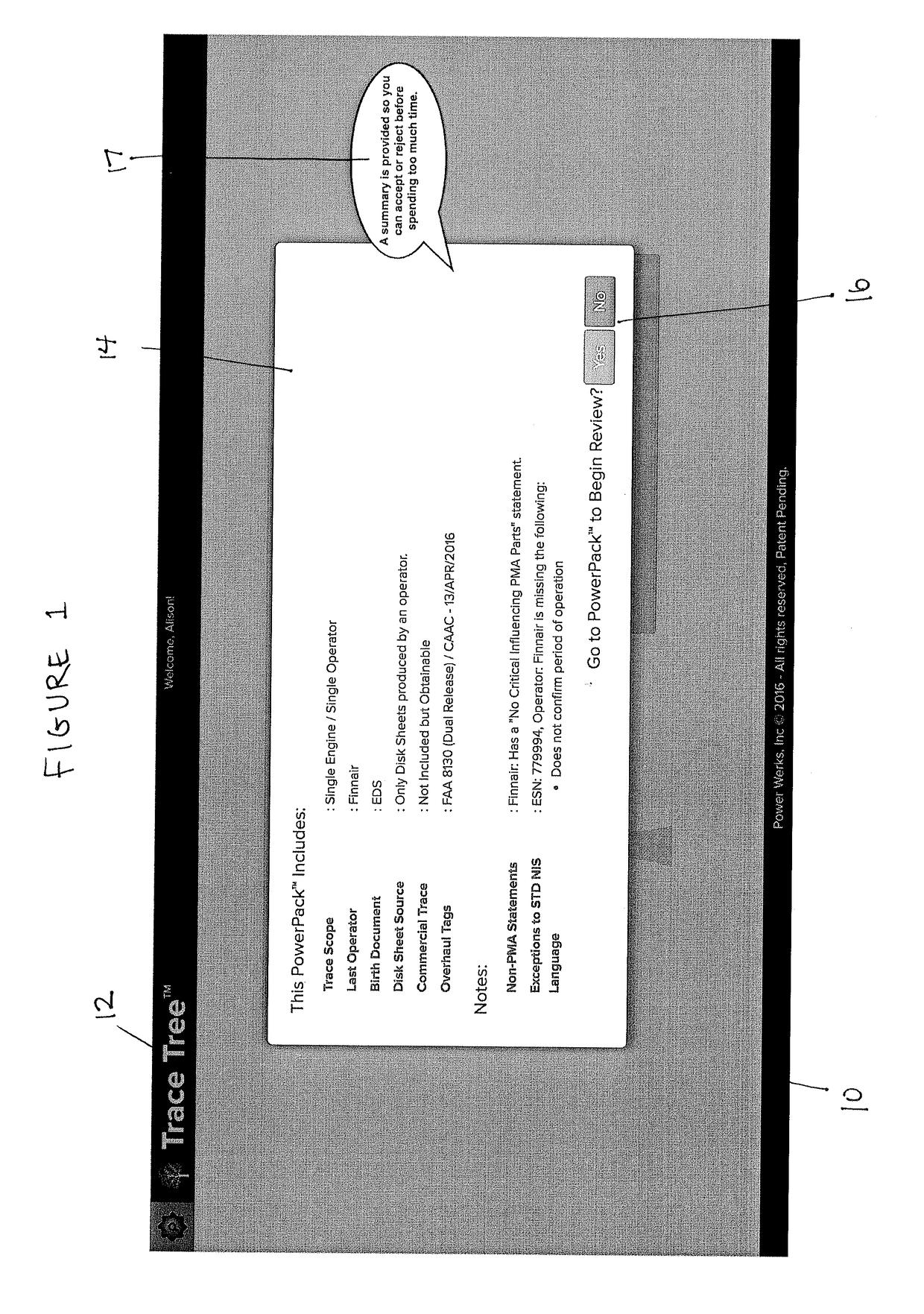 Method and apparatus for selection of aircraft parts