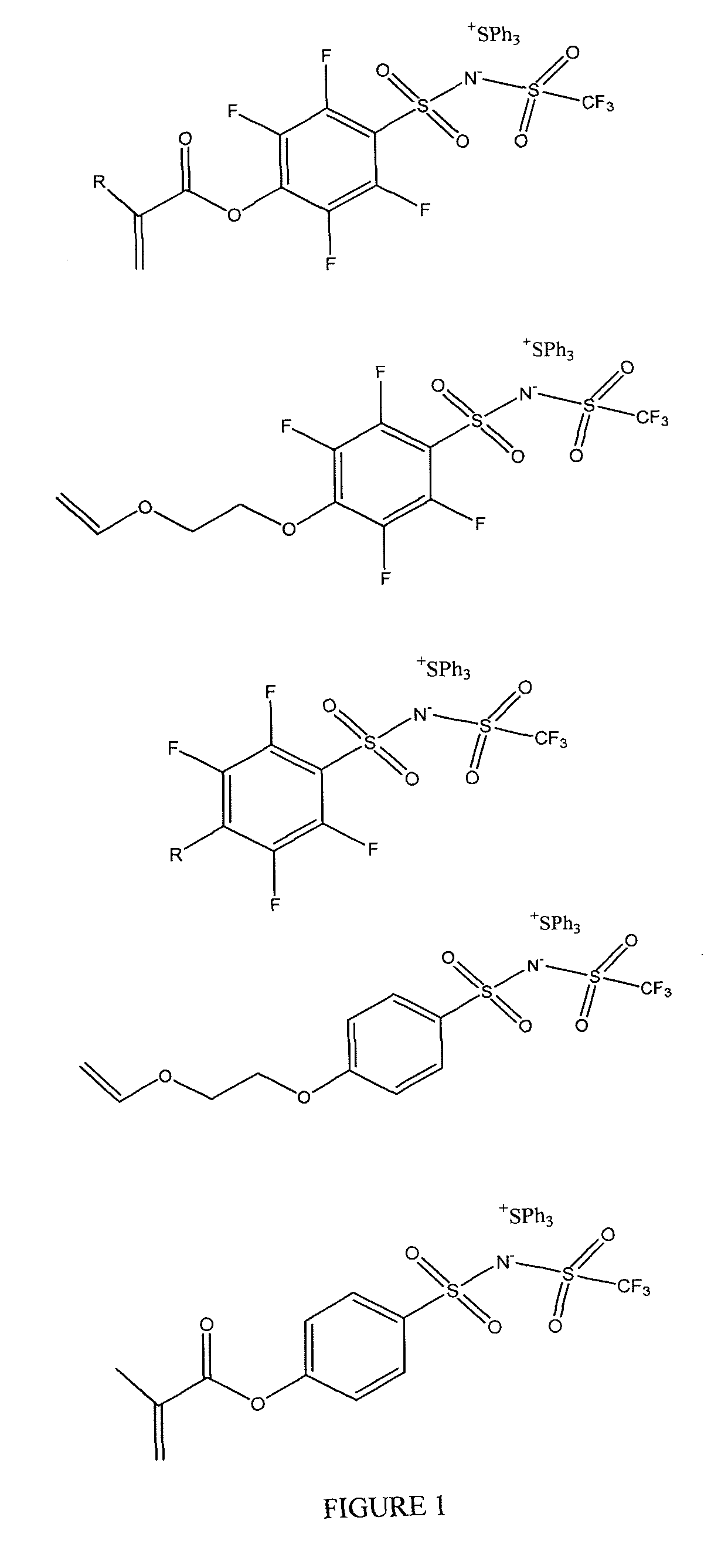 Photoacid generators and lithographic resists comprising the same