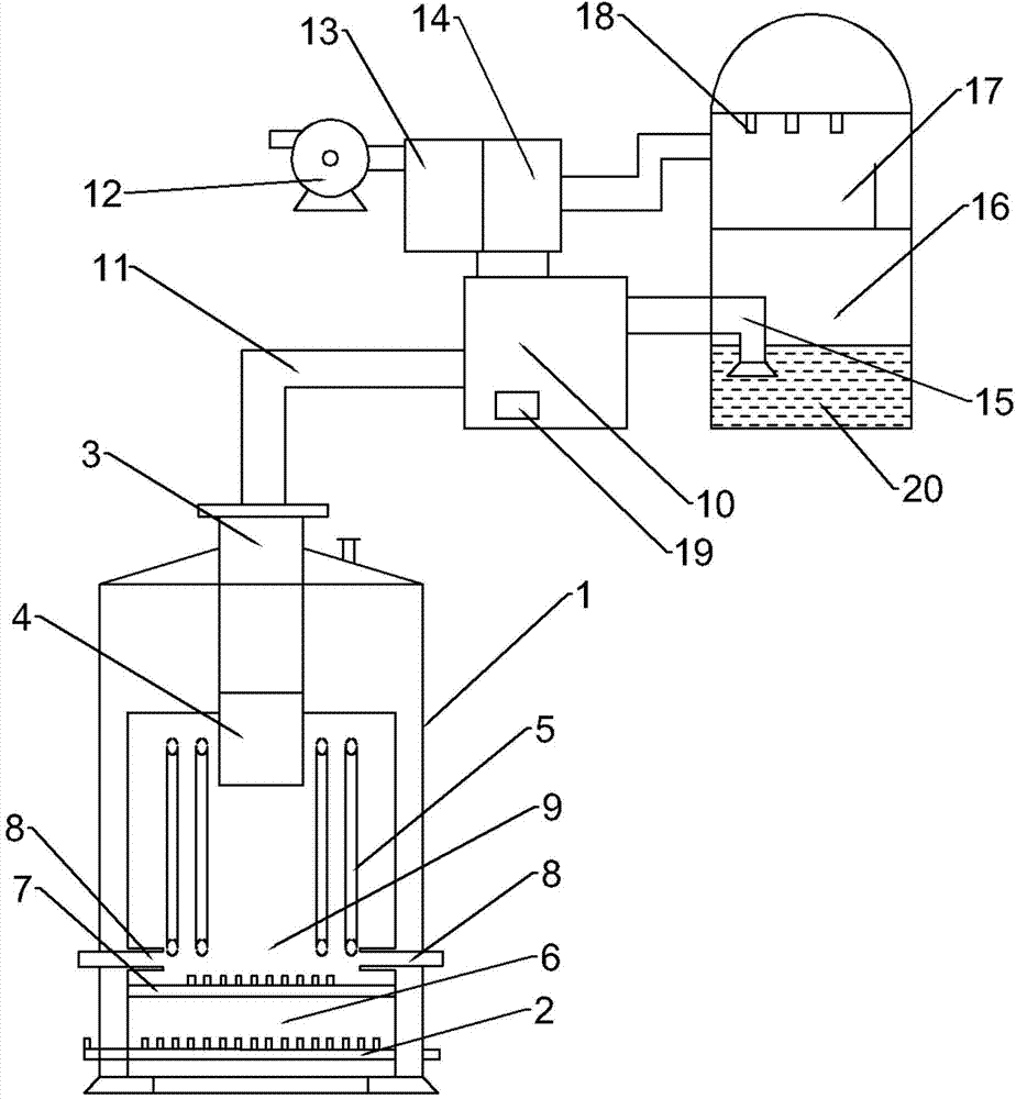 Coal-fired boiler with function of suppressing nitrogen oxide emission