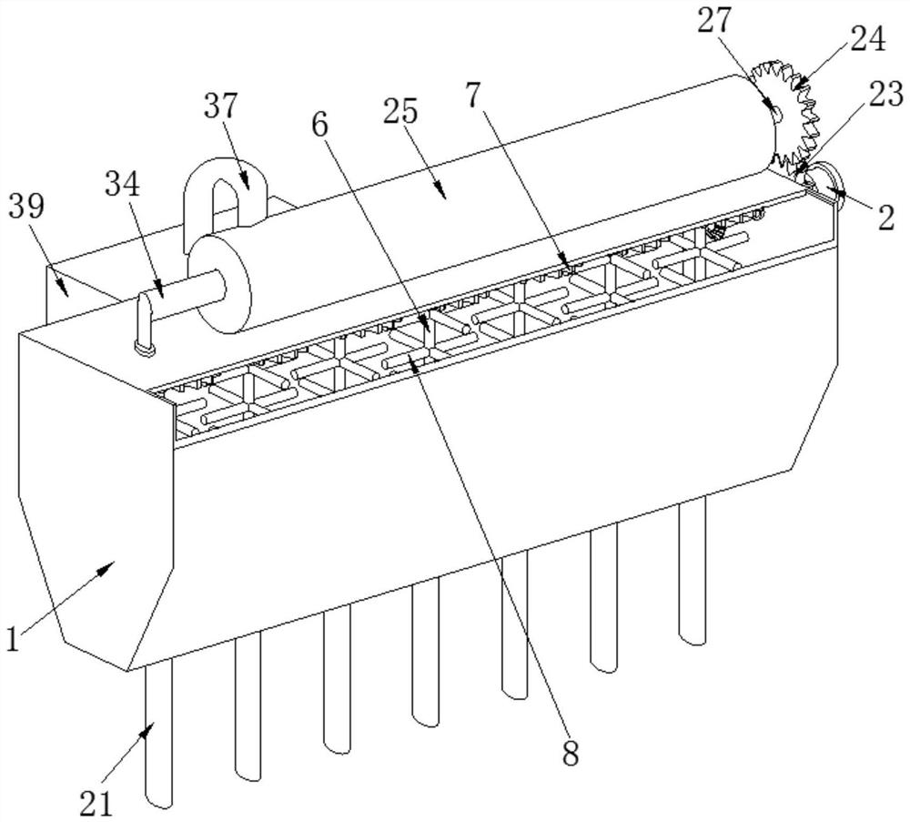 Seeder discharging device and using method thereof