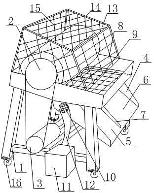 Multifunctional threshing awner