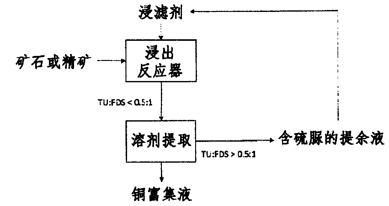 Process for leaching metal sulfides with reagents having thiocarbonyl functional groups