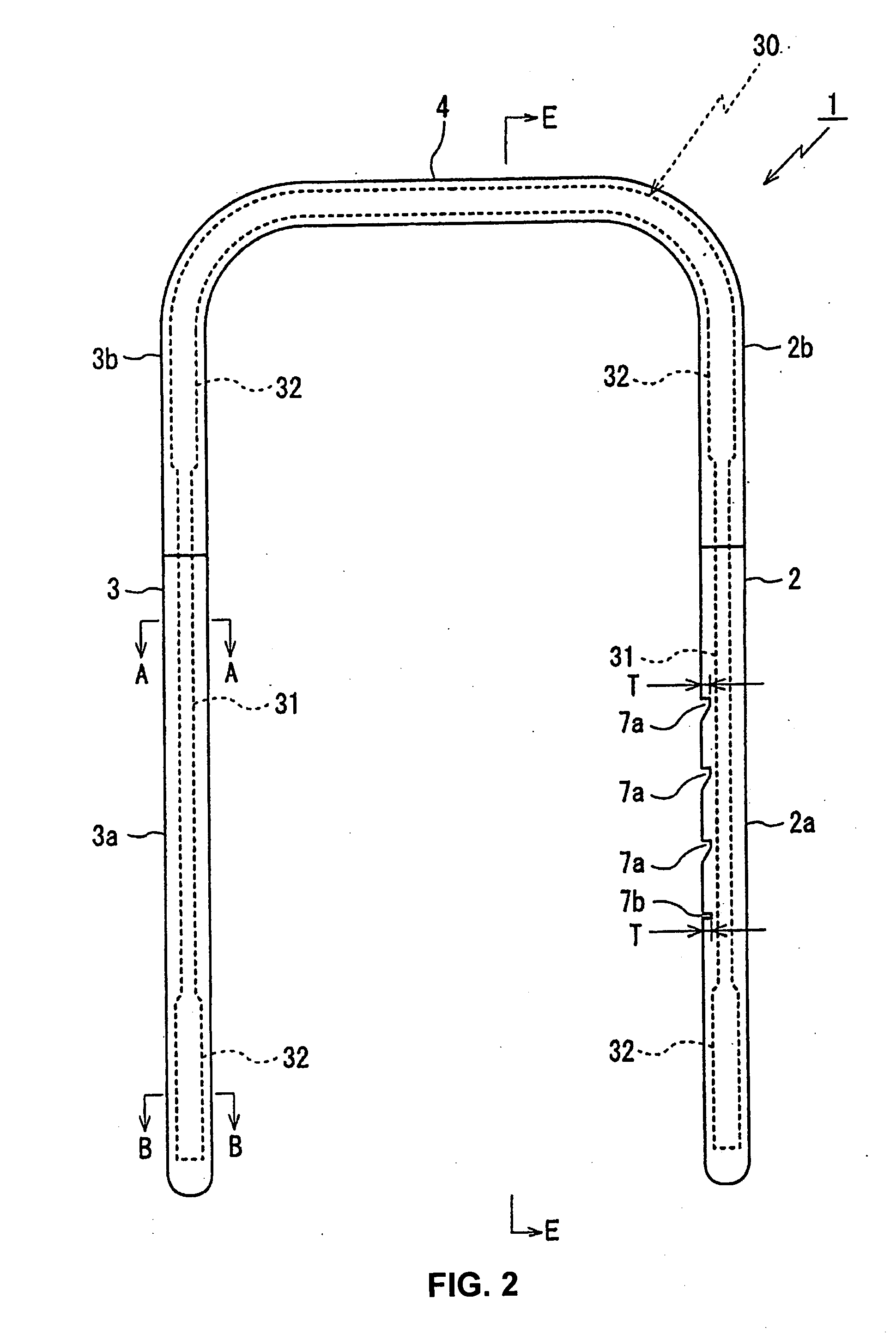 Plastic headrest frame