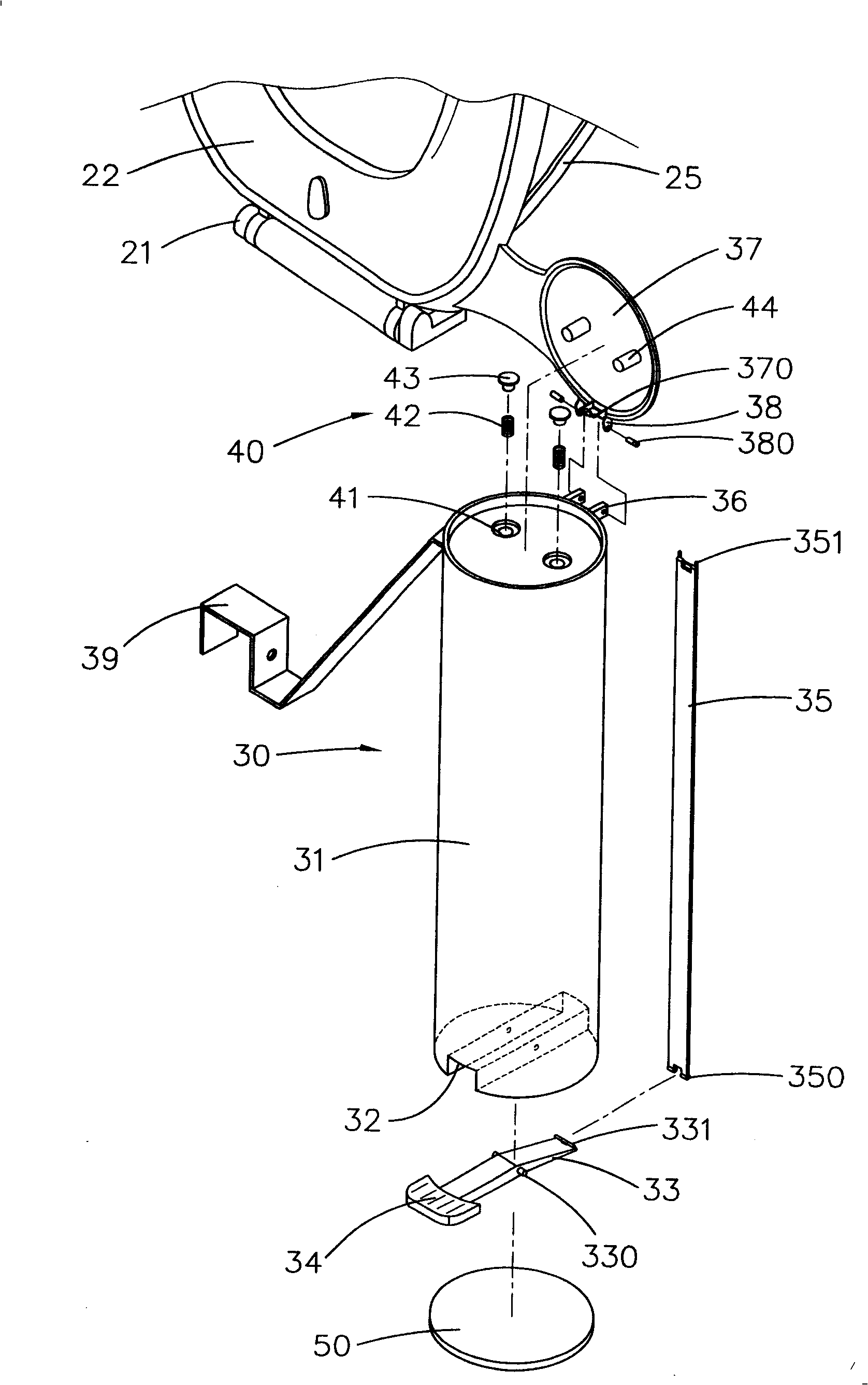 Lifting-closing equipment of closestool seating washer