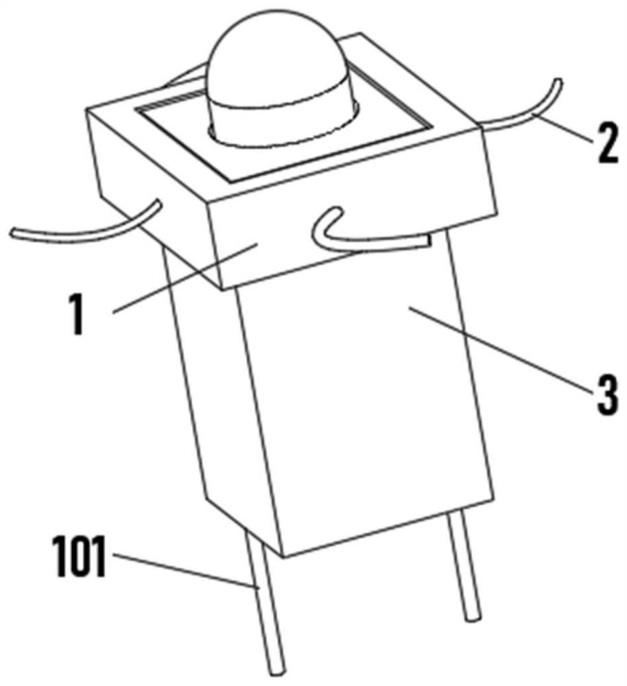 Internal isolation device of extracting solution storage box