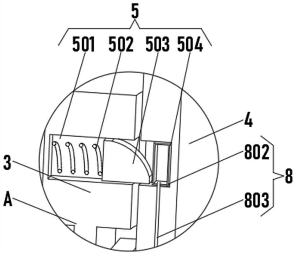 Internal isolation device of extracting solution storage box