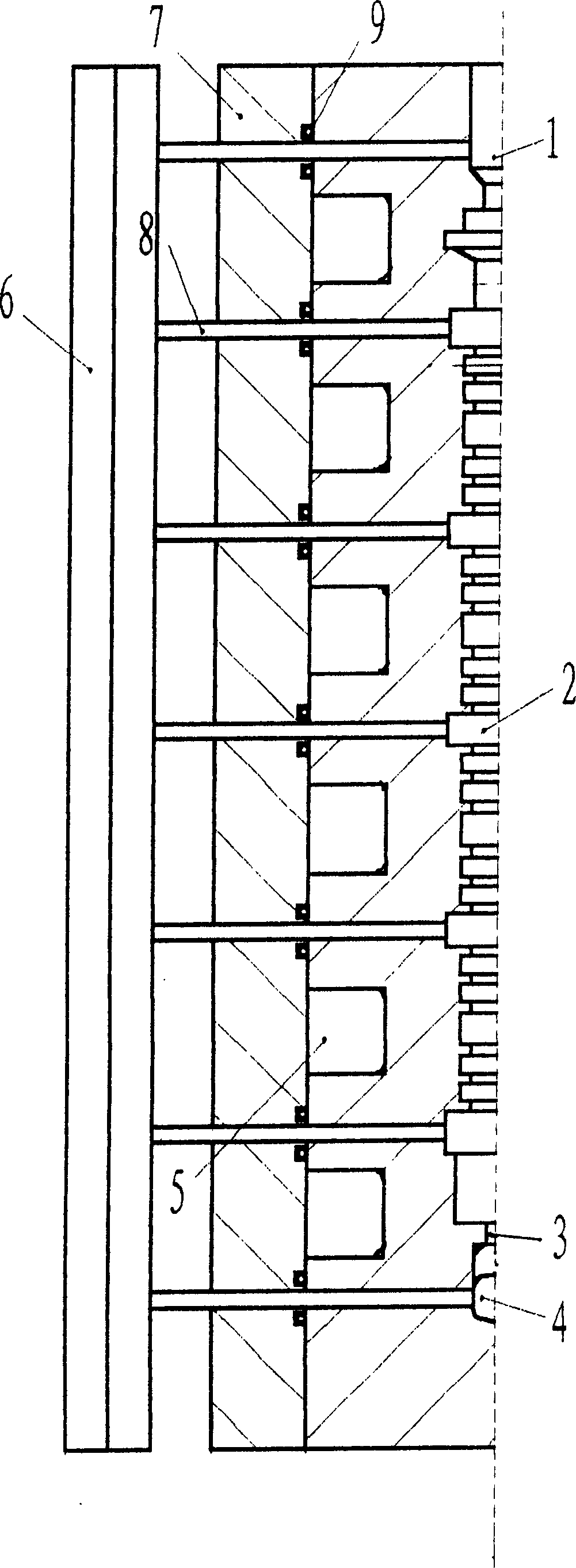 Casting dies for engine cam shaft