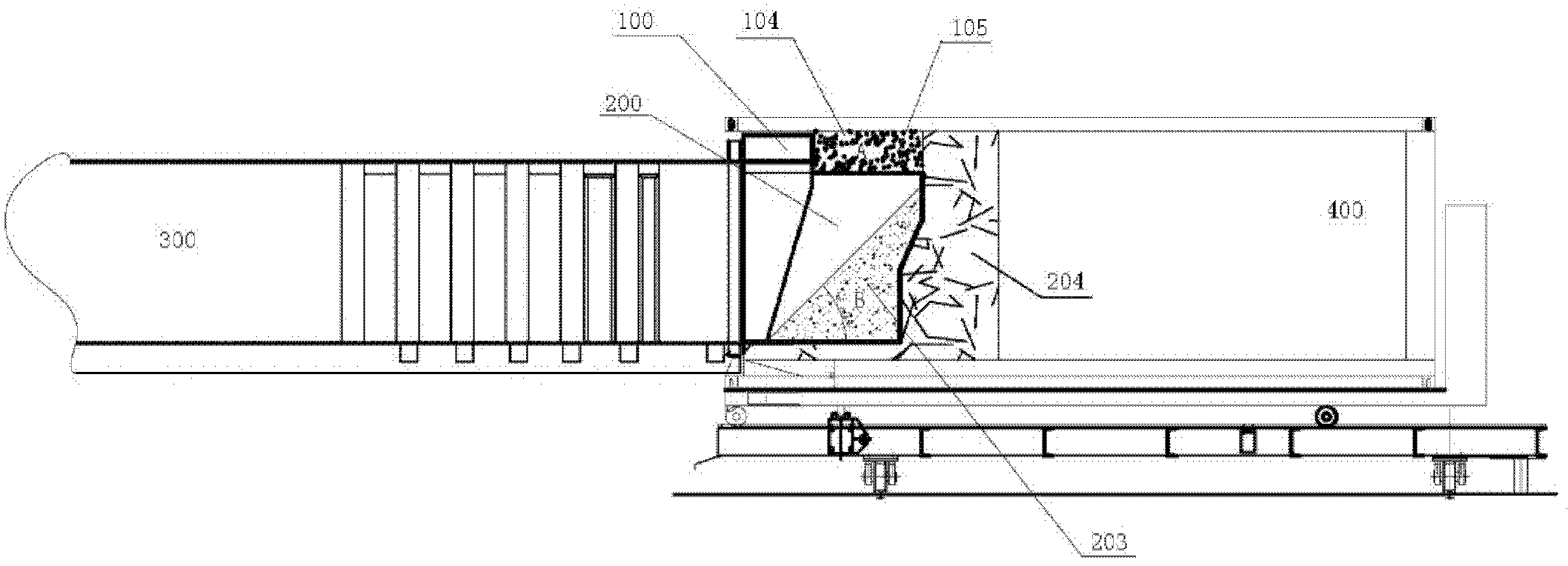 Method for preventing garbage from falling out and garbage compression device