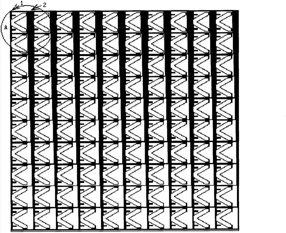 Single-layer multi-point capacitive touch screen