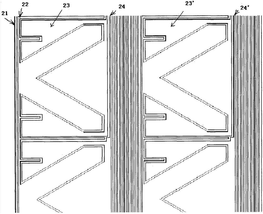 Single-layer multi-point capacitive touch screen