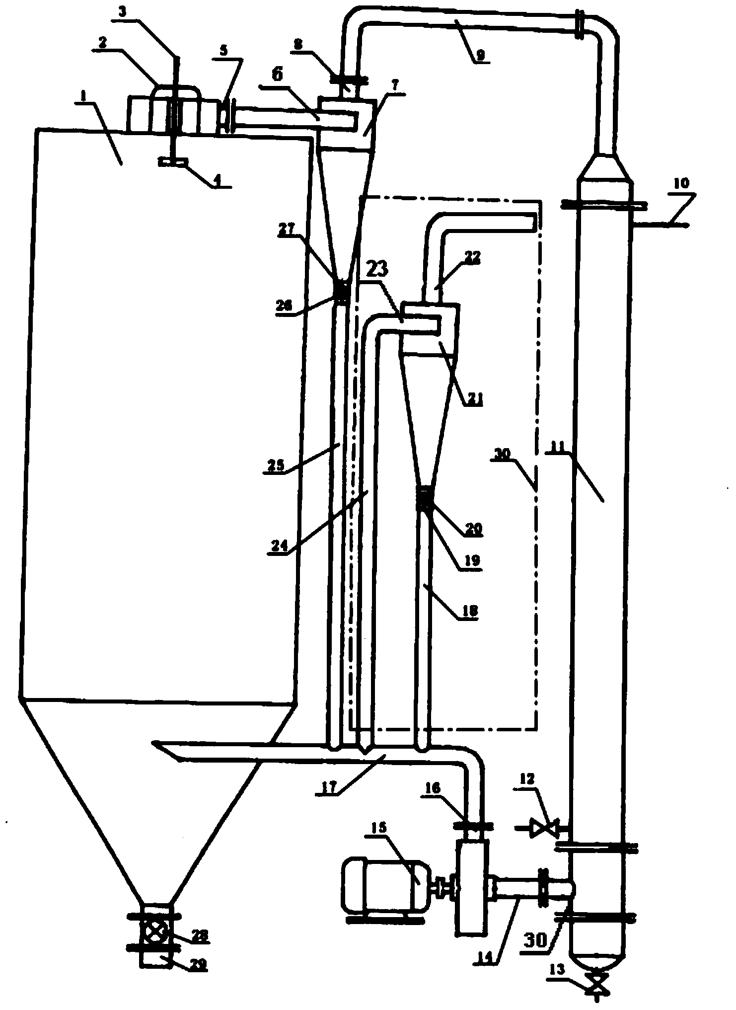 Spraying and powder making device